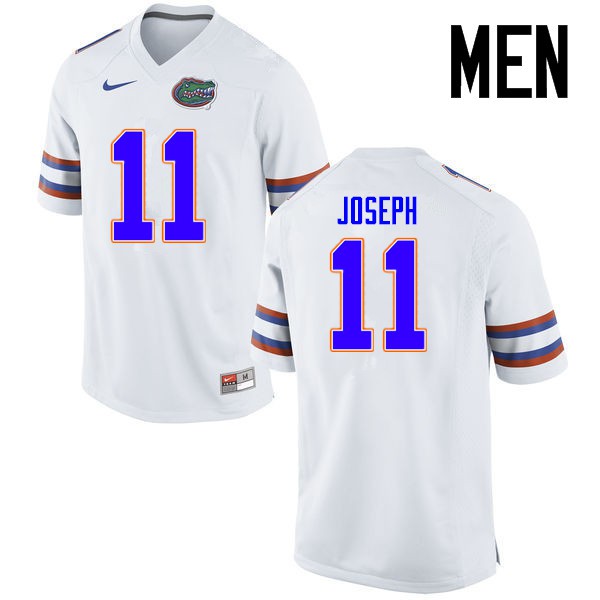 Florida Gators Men #11 Vosean Joseph College Football Jersey White